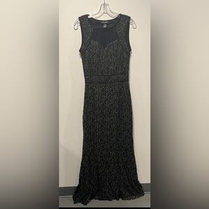 Black and gold floor length gown.